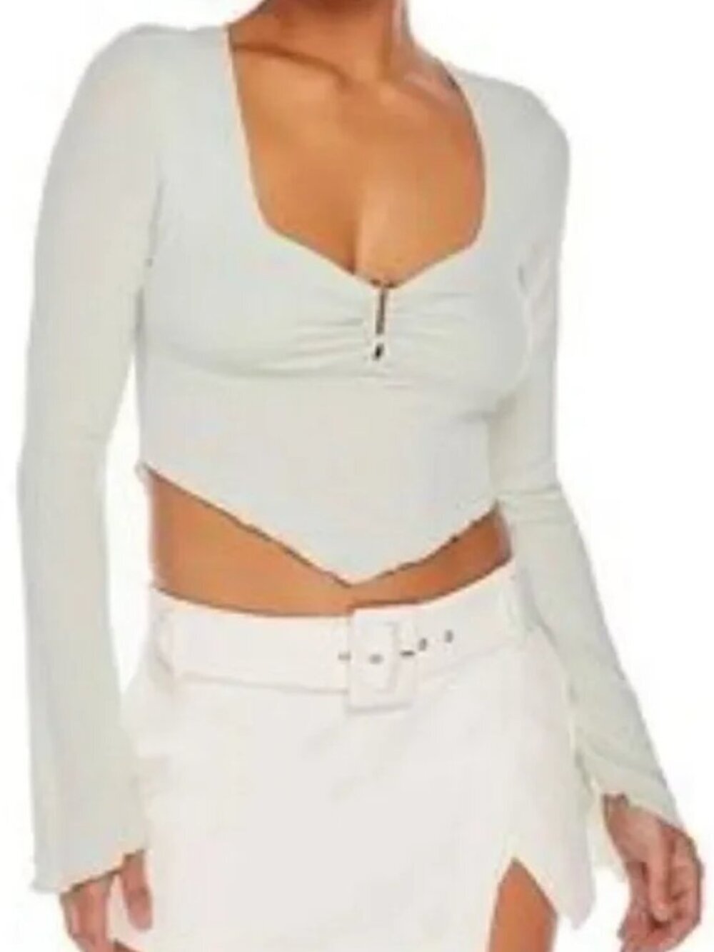 Steele Harley Long-Sleeve Top in Dusted Sage - Medium or Large - NWT